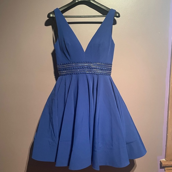 Sapphire Blue Dress Knee Length Flare Dress Knee Length Dark Blue Fitted Dress Royal Blue A- Sapphire Blue Dress Knee Length Flare Dress Knee Length Dark Blue Fitted Dress Royal Blue A-